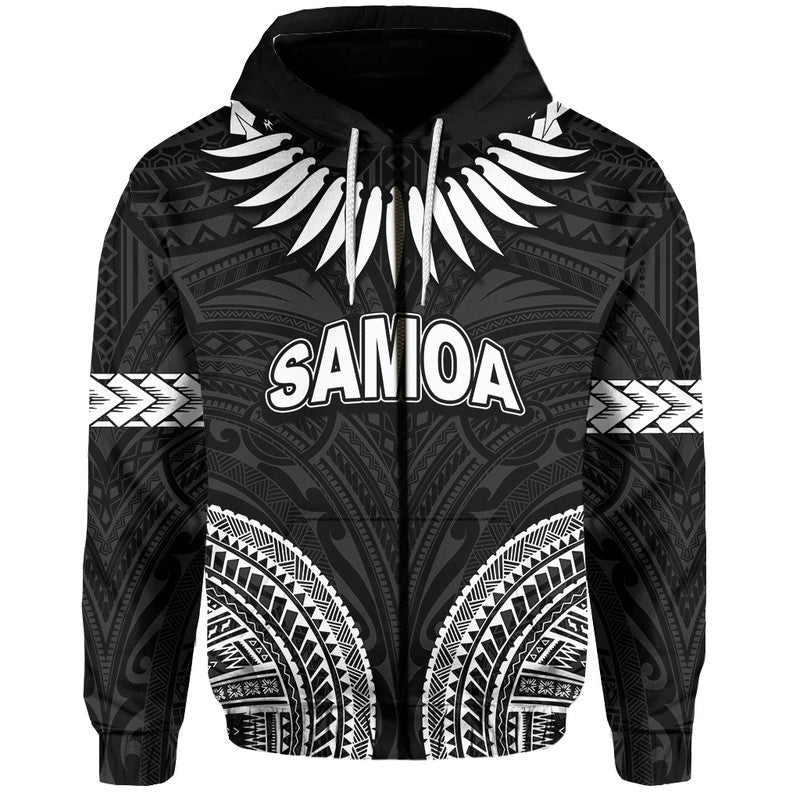 Custom Personalised Samoa Ula Nifo Tribal Hoodie White Style LT6 - Wonder Print Shop