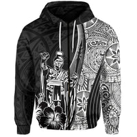 Hawaiian King Kamehameha Hoodie Vibe Black Style LT6 - Wonder Print Shop
