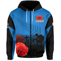 Custom Anzac Day New Zealand Remembers Hoodie LT6 - Wonder Print Shop