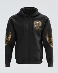 Mens Skull Hoodie Stuck Between IDK IDC And IDGAF - Wonder Print Shop