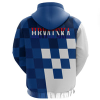 Coat Of Arms Croatia Hoodie Blue Version - Wonder Print Shop