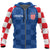 Hrvatska Croatia Hoodie Checkerboard Zip Up - Wonder Print Shop