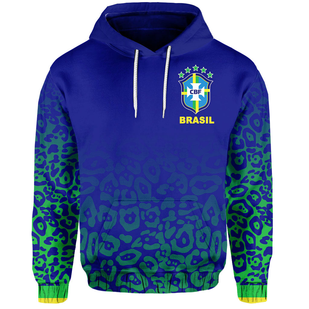 (Custom Personalised And Number) Brazil Hoodie World Cup 2022