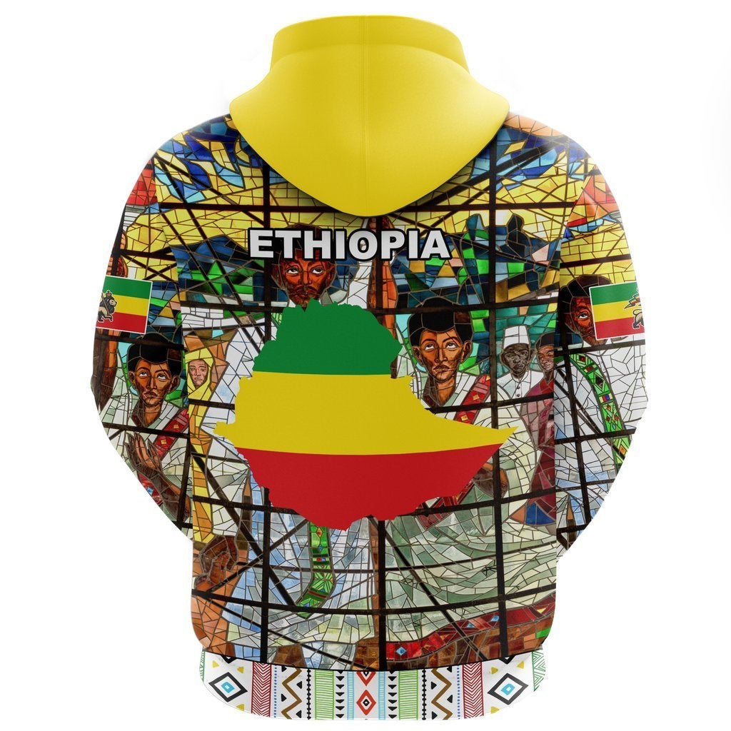 Ethiopia Hoodie, Ethiopian Orthodox Flag 3 - Wonder Print Shop