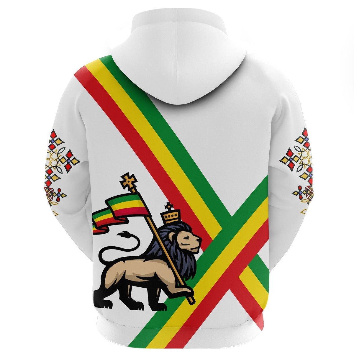 Ethiopia Hoodie, Ethiopia Cross Christmas Day Flag - Wonder Print Shop
