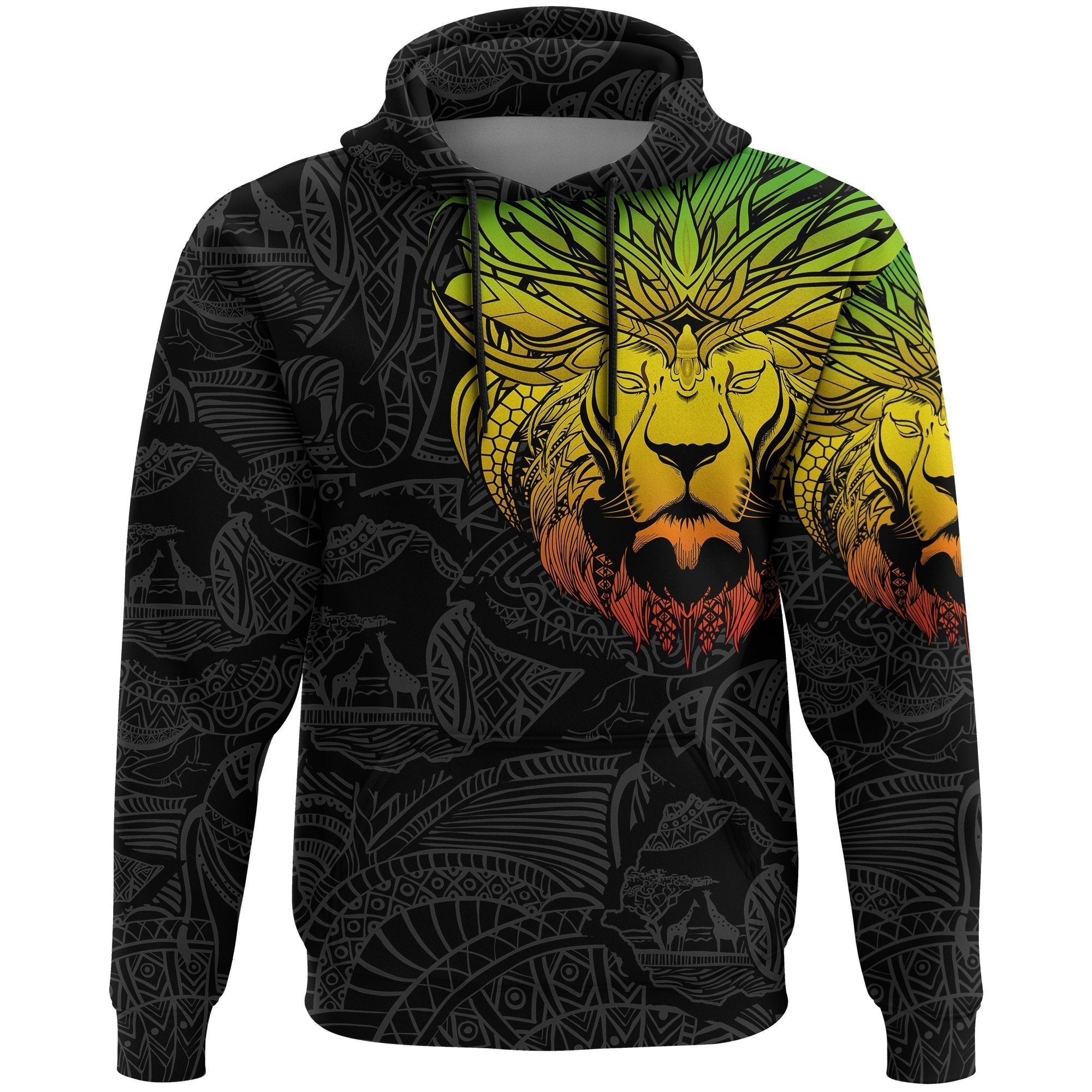 wonder-print-shop-ethiopia-hoodie-ethiopia-lion-pattern-africa-black