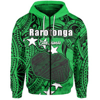 Custom Cook Islands Zip Hoodie Rarotonga LT6 - Wonder Print Shop