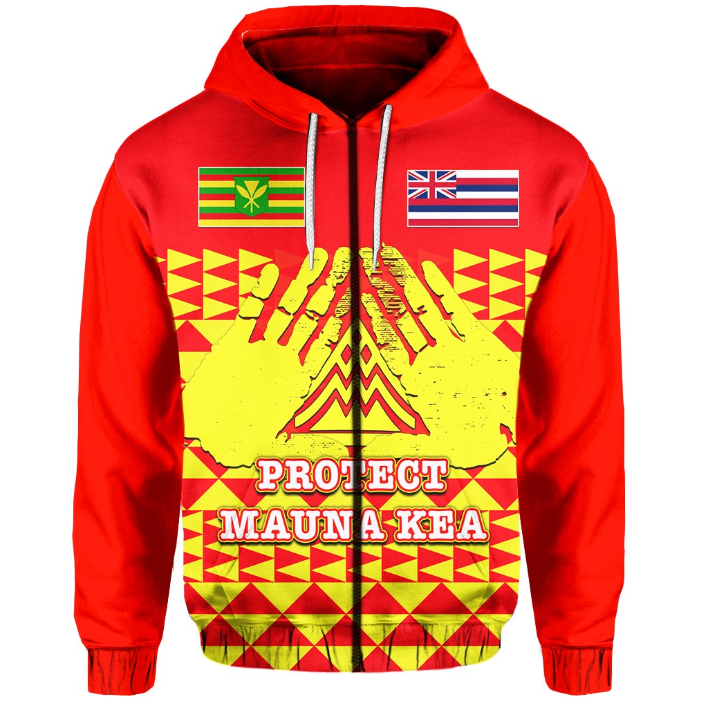 Custom Hawaii Zip Hoodie Protect Mauna Kea LT6 - Wonder Print Shop