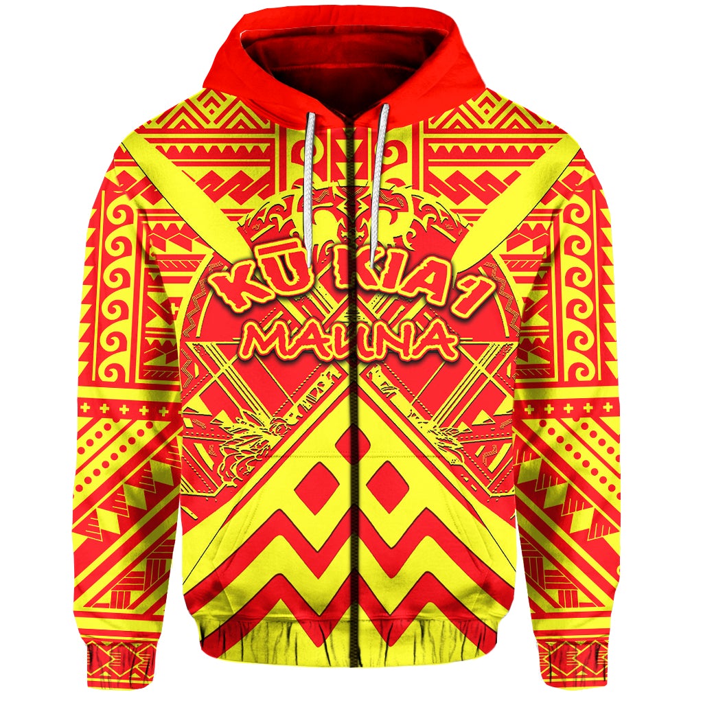 Custom Hawaii Mauna Kea Zip Hoodie LT6 - Wonder Print Shop