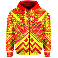 Custom Hawaii Mauna Kea Zip Hoodie LT6 - Wonder Print Shop
