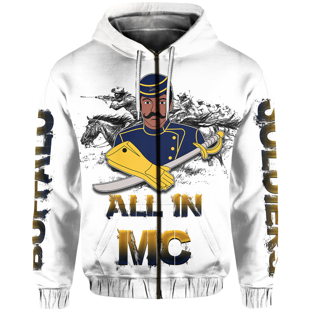 Custom Buffalo Soldiers Hoodie History LT6 - Wonder Print Shop