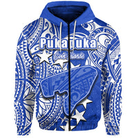 Custom Cook Islands Zip Hoodie Pukapuka LT6 - Wonder Print Shop