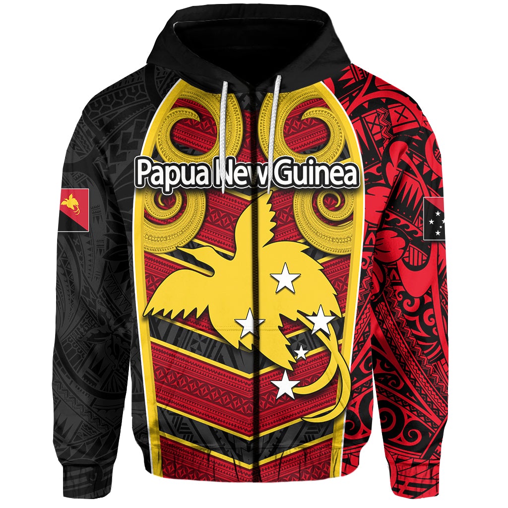Custom Papua New Guinea Zip Hoodie Independence Day Special Style LT6 - Wonder Print Shop