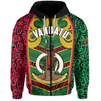 Vanuatu Zip Hoodie Independence Day Pig Tusk LT6 - Wonder Print Shop