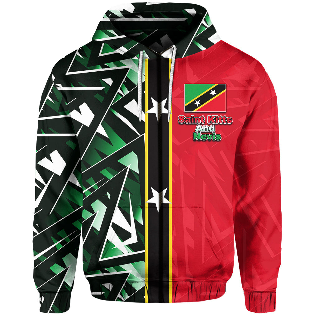 Custom Saint Kitts and Nevis Zip Hoodie Sport Style LT6 - Wonder Print Shop