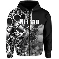 Custom Hawaiian Islands Zip Hoodie Niihau LT6 - Wonder Print Shop