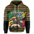 Ethiopia Zip Hoodie Lion Of Judah Flag Grunge LT6 - Wonder Print Shop
