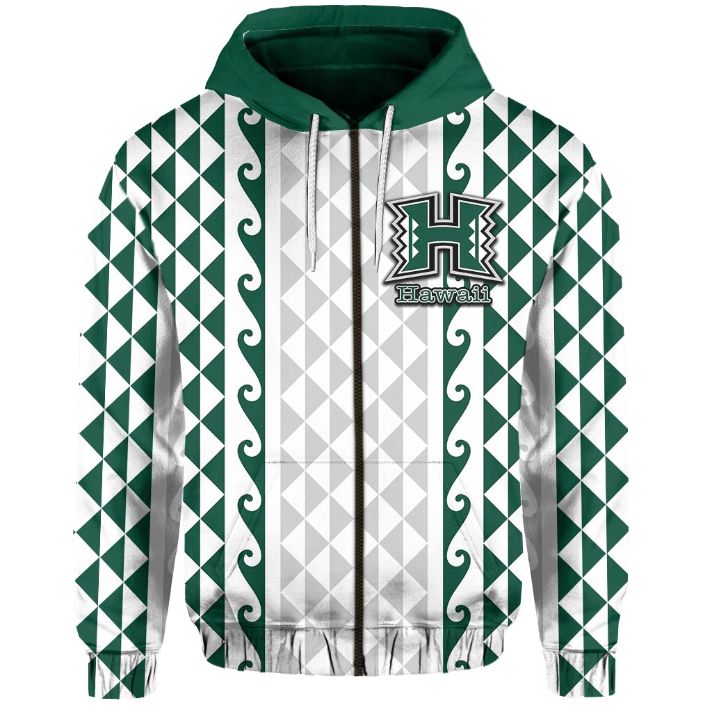 Custom Hawaii Rainbow Wahine Volleyball Zip Hoodie LT6 - Wonder Print Shop