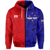 Custom Kalapu Kafataha O Aotearoa Zip Hoodie Half Style LT6 - Wonder Print Shop