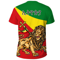 Ethiopia T Shirt, Ethiopia Lion Judah Flag - Wonder Print Shop