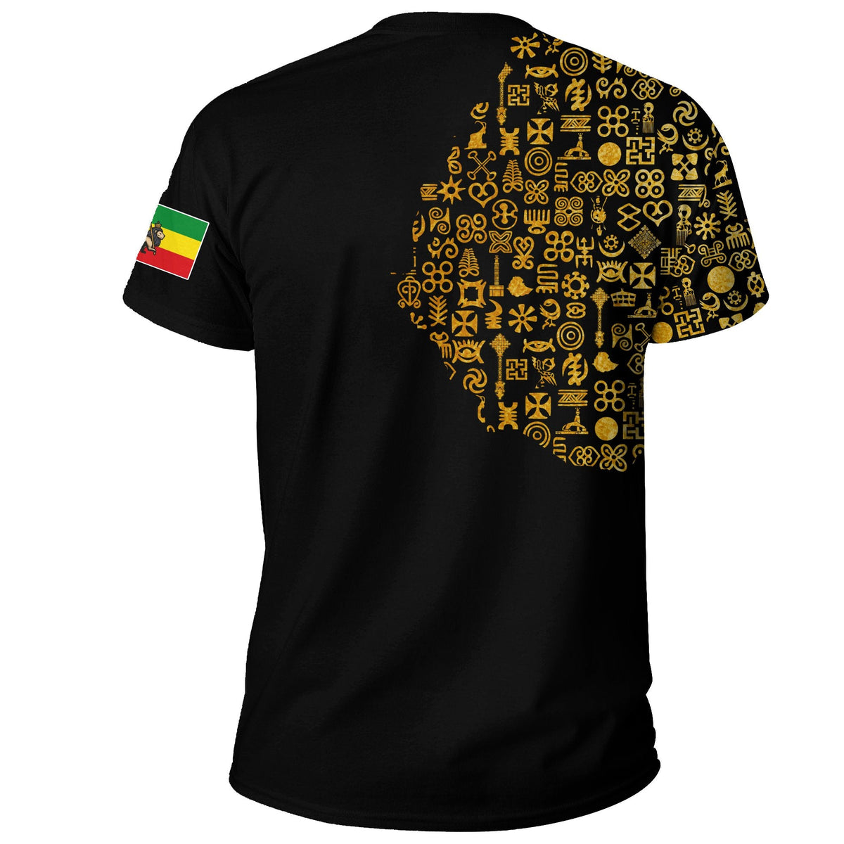 Ethiopia T Shirt Ethiopia Map Gold Symbol - Wonder Print Shop