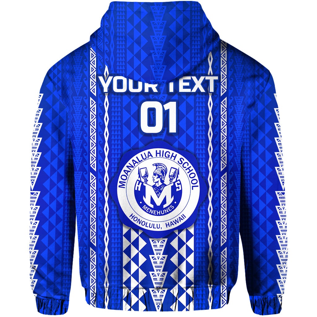 Custom Hawaii Moanalua High School Zip Hoodie Simple Style LT8 - Wonder Print Shop