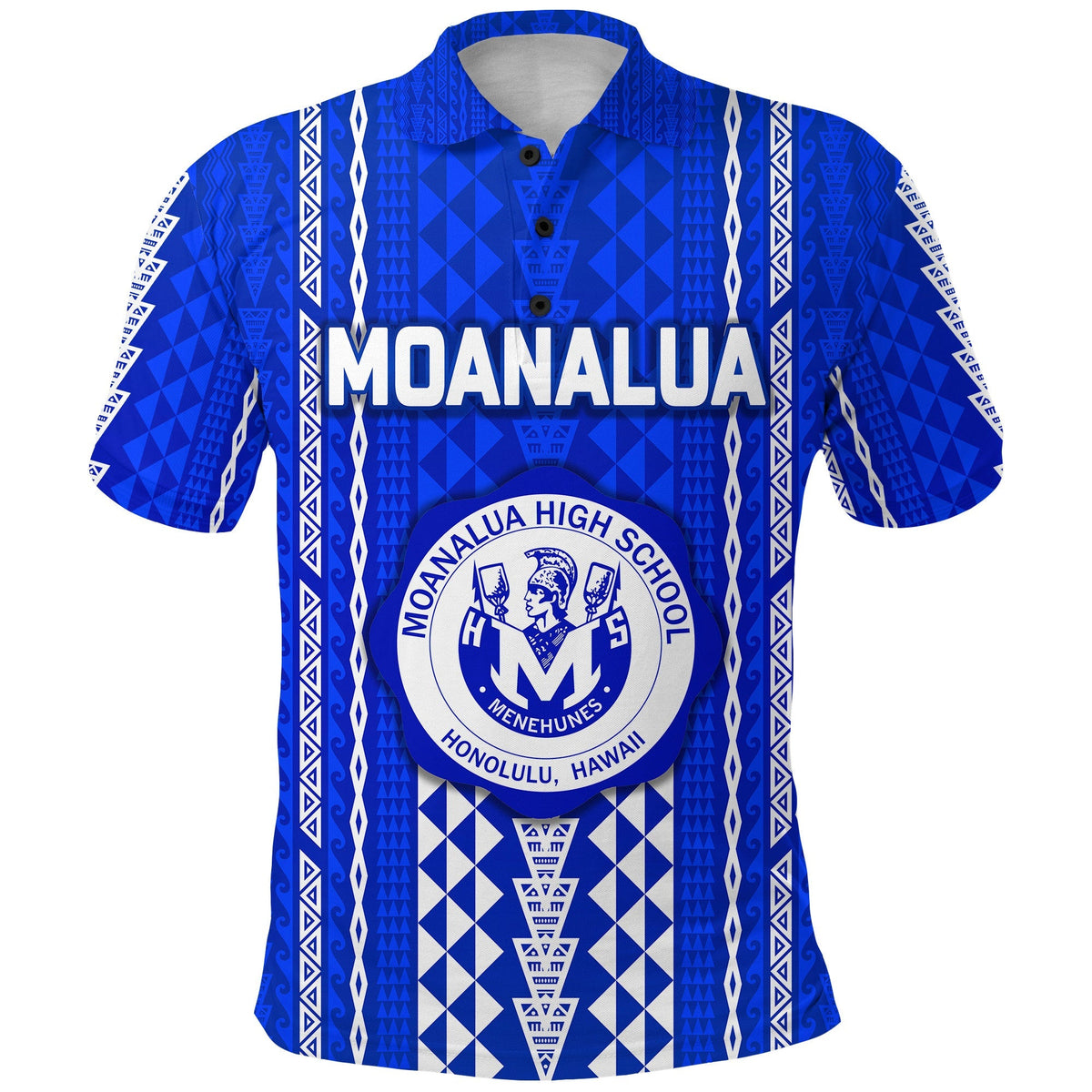 Custom Hawaii Moanalua High School Polo Shirt Simple Style LT8 - Wonder Print Shop