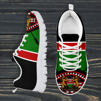 Kenya Lion Sneakers Maasai Shield - Wonder Print Shop