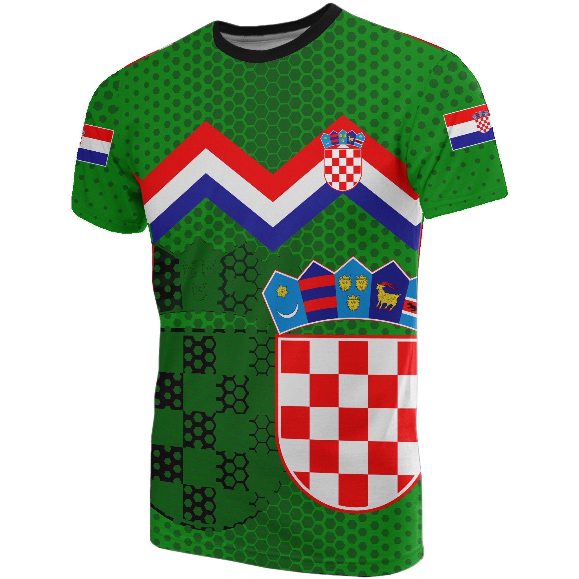 hrvatska-croatia-coat-of-arms-t-shirt-green