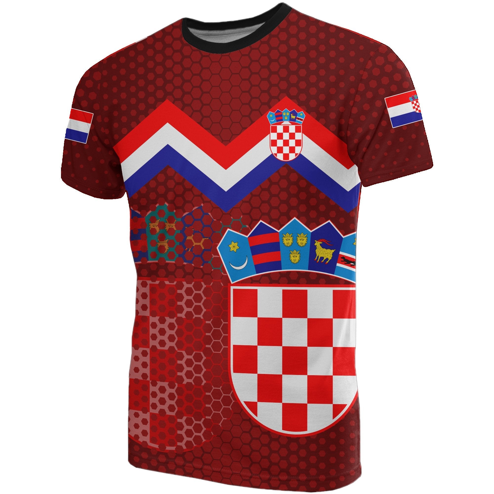 hrvatska-croatia-coat-of-arms-t-shirt-red