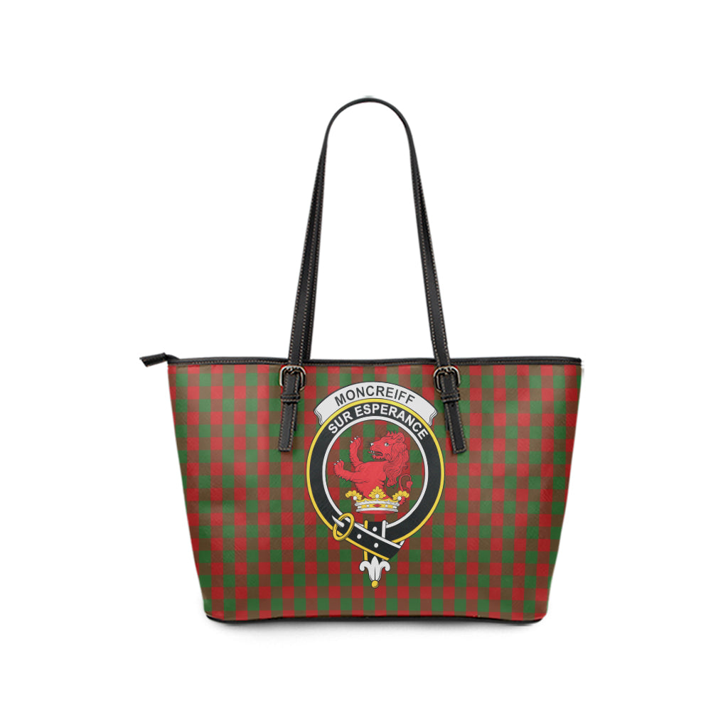 scottish-moncrieff-clan-crest-tartan-leather-tote-bags