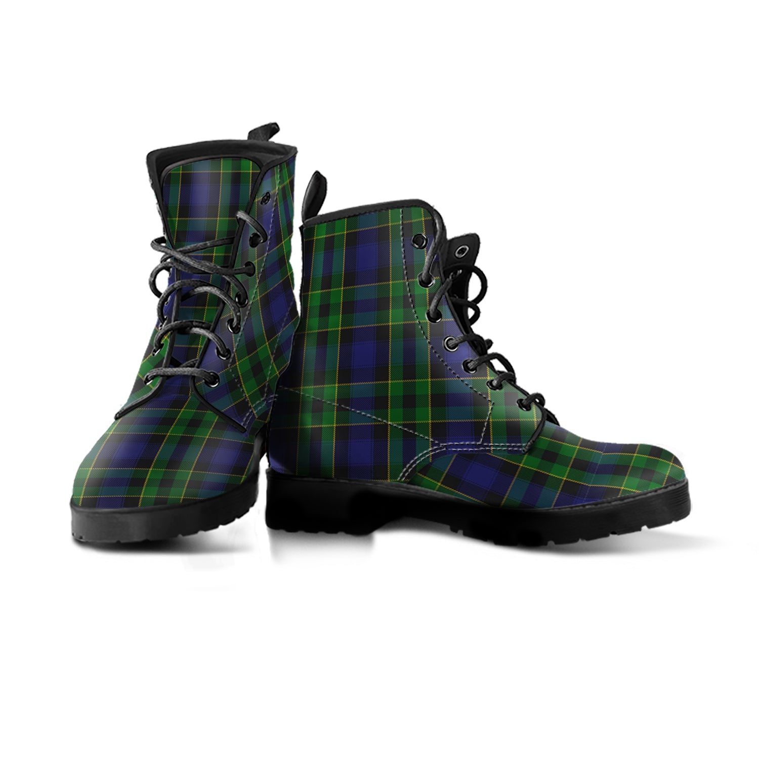 scottish-mowat-clan-tartan-leather-boots