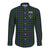 Mowat Tartan Long Sleeve Button Up Shirt with Scottish Family Crest K23