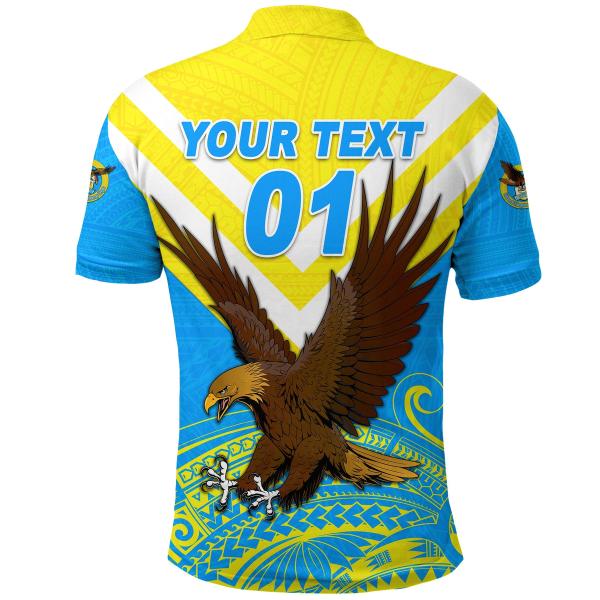 Custom Papua New Guinea Mount Hagen Eagles Polo Shirt Wamp Nga Rugby Blue LT8 - Wonder Print Shop
