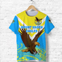 Papua New Guinea Mount Hagen Eagles T Shirt Wamp Nga Rugby Blue LT8 - Wonder Print Shop