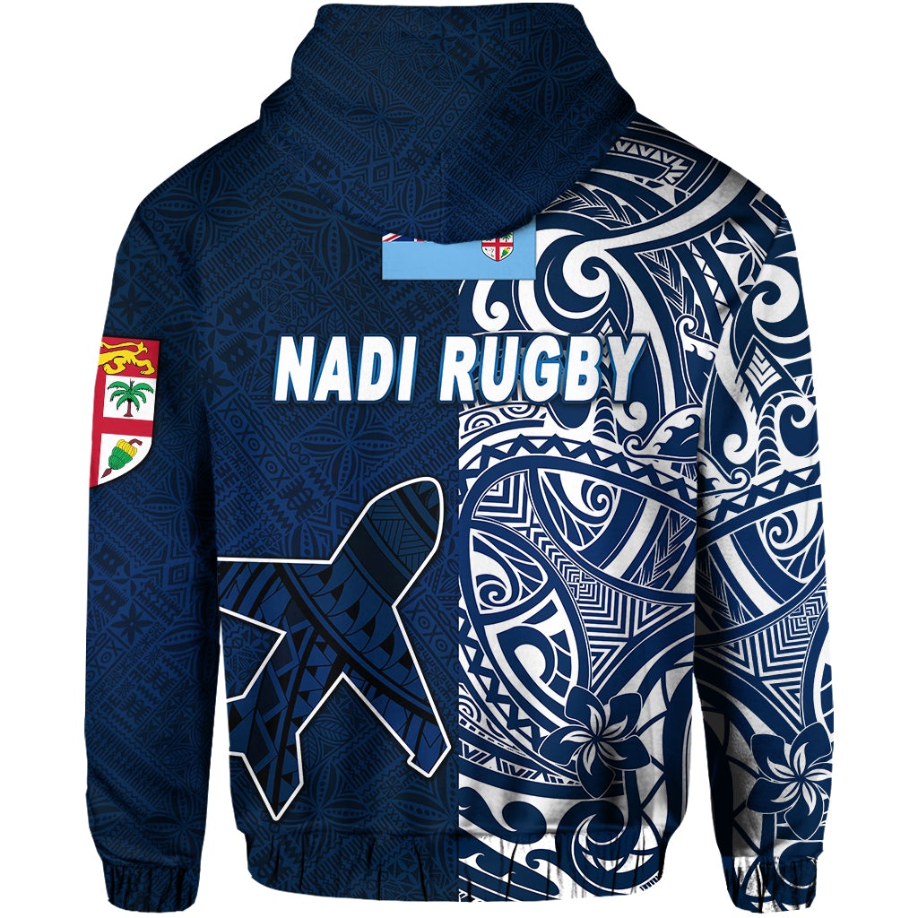 Fiji Nadi Rugby Union Hoodie Tapa Vibes LT8 - Wonder Print Shop