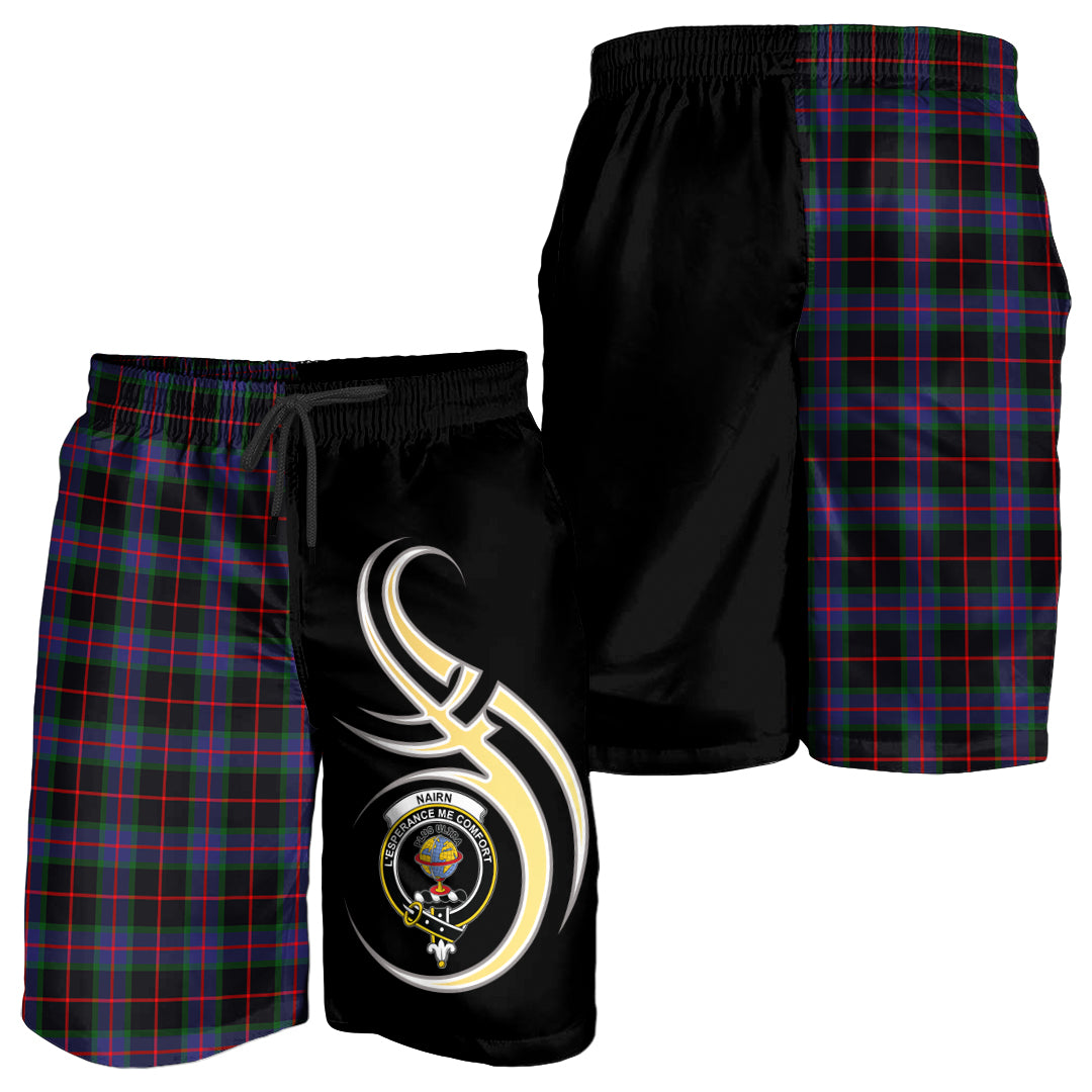 scottish-nairn-clan-crest-believe-in-me-tartan-men-shorts