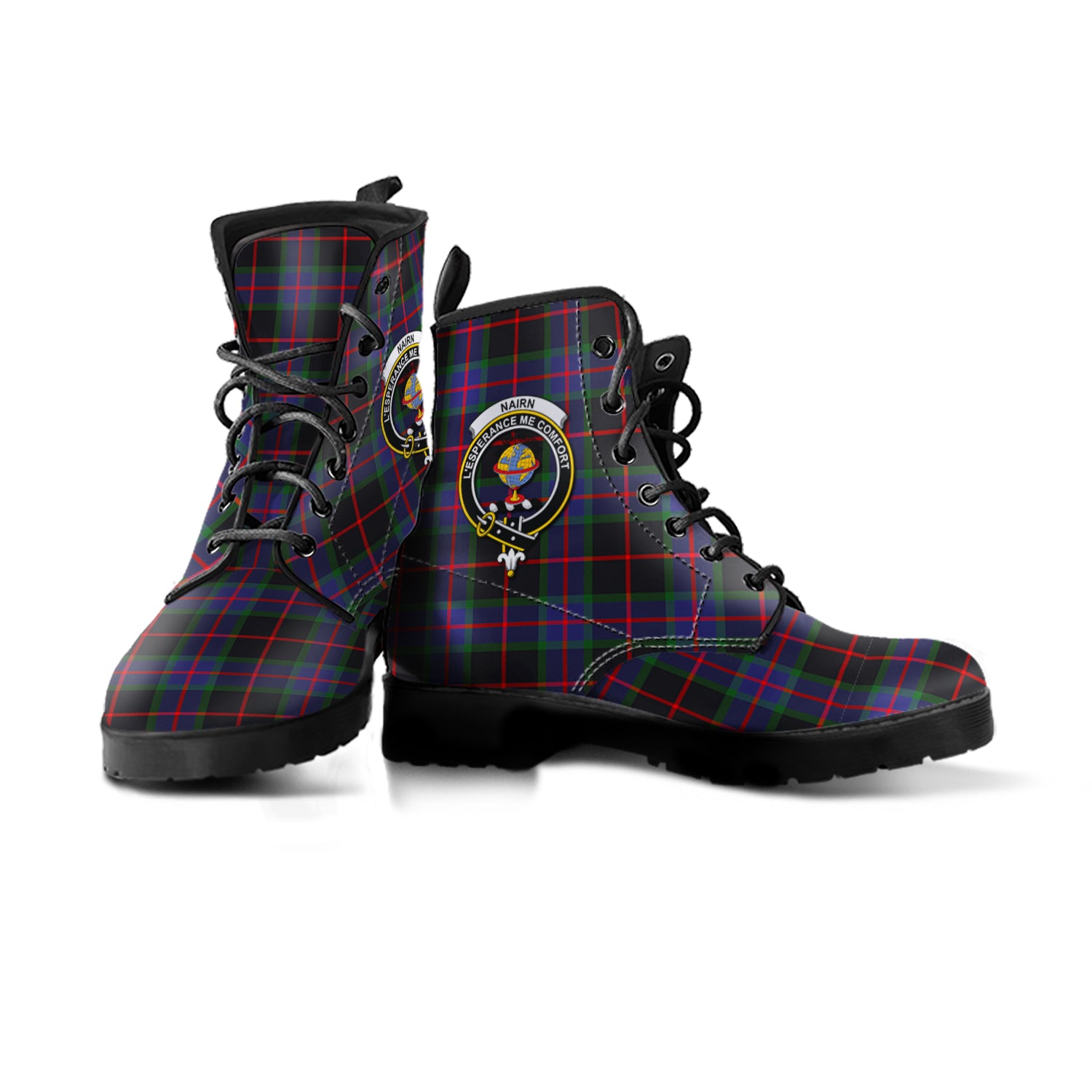 scottish-nairn-clan-crest-tartan-leather-boots