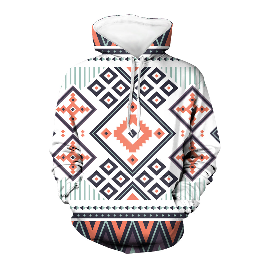 Purple Tribals Design Native American All Over Hoodie LT10 - Wonder Print Shop