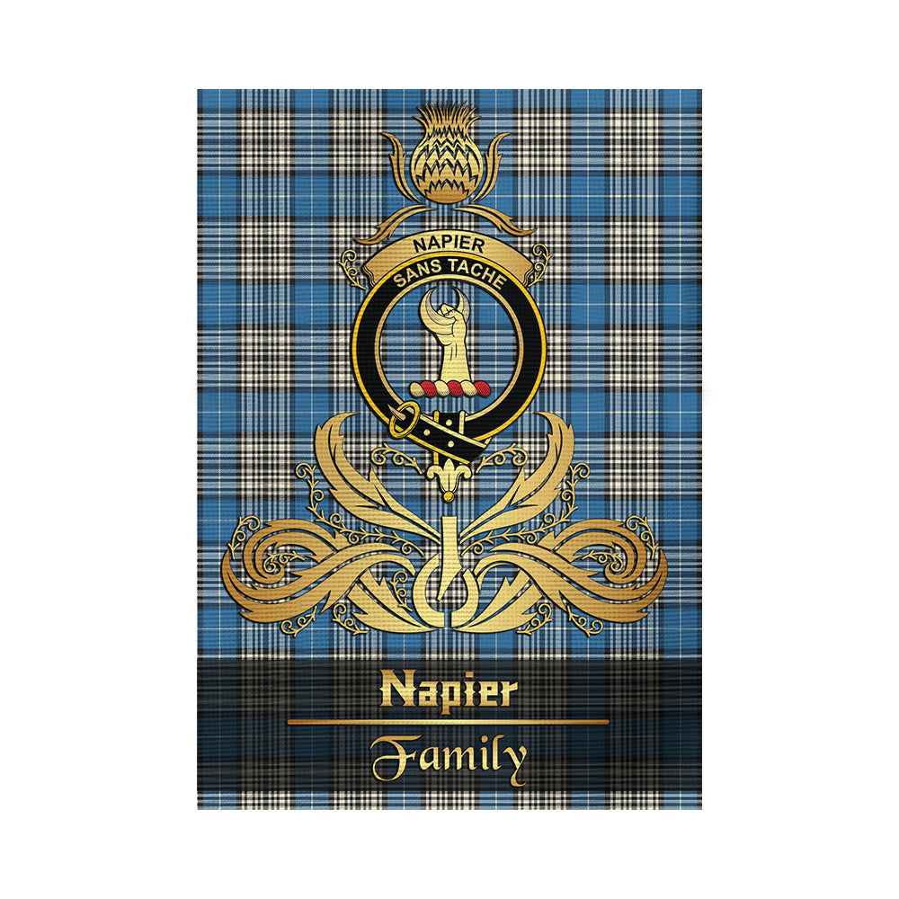 scottish-napier-ancient-clan-crest-family-golden-thistle-tree-tartan-garden-flag