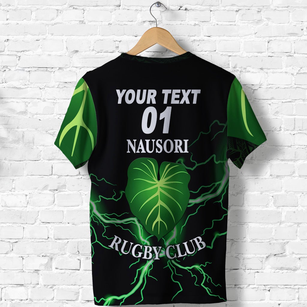 Custom Fiji Nausori Rugby T Shirt Simple Style, Custom Text And Number LT8 - Wonder Print Shop