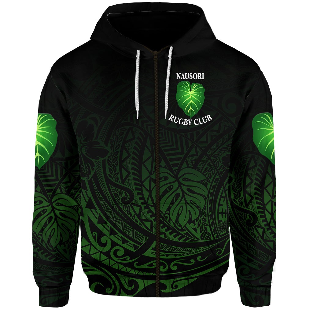 Custom Fiji Nausori Rugby Zip Hoodie Original Style, Custom Text And Number LT8 - Wonder Print Shop