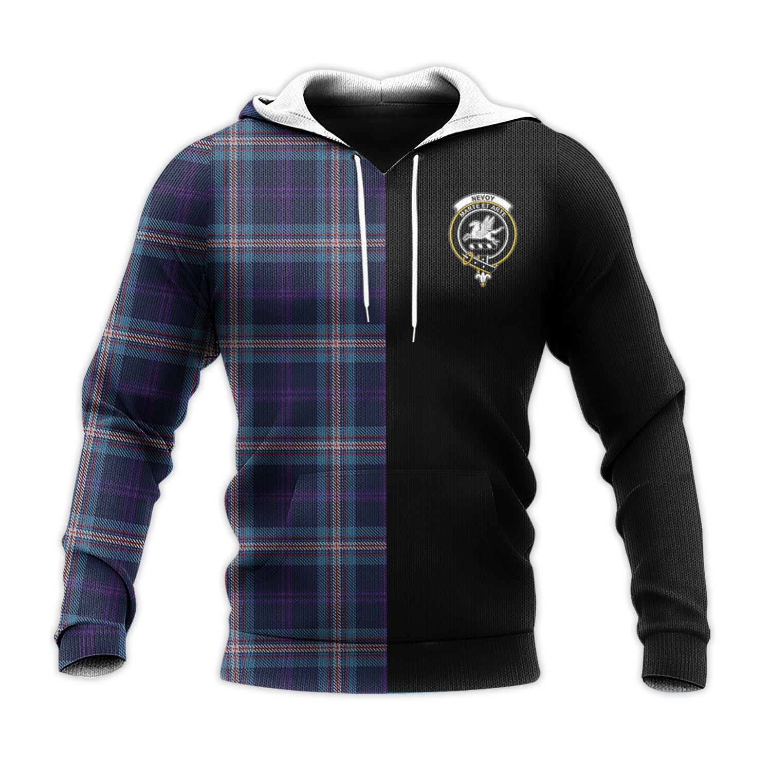 scottish-nevoy-clan-crest-tartan-personalize-half-hoodie