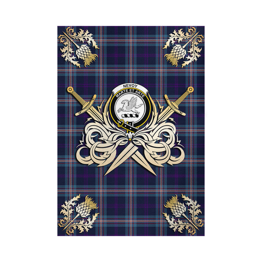 scottish-nevoy-clan-crest-courage-sword-tartan-garden-flag
