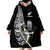 New Zealand Silver Fern Rugby All Black Maori Version Black Wearable Blanket Hoodie - Wonder Print Shop
