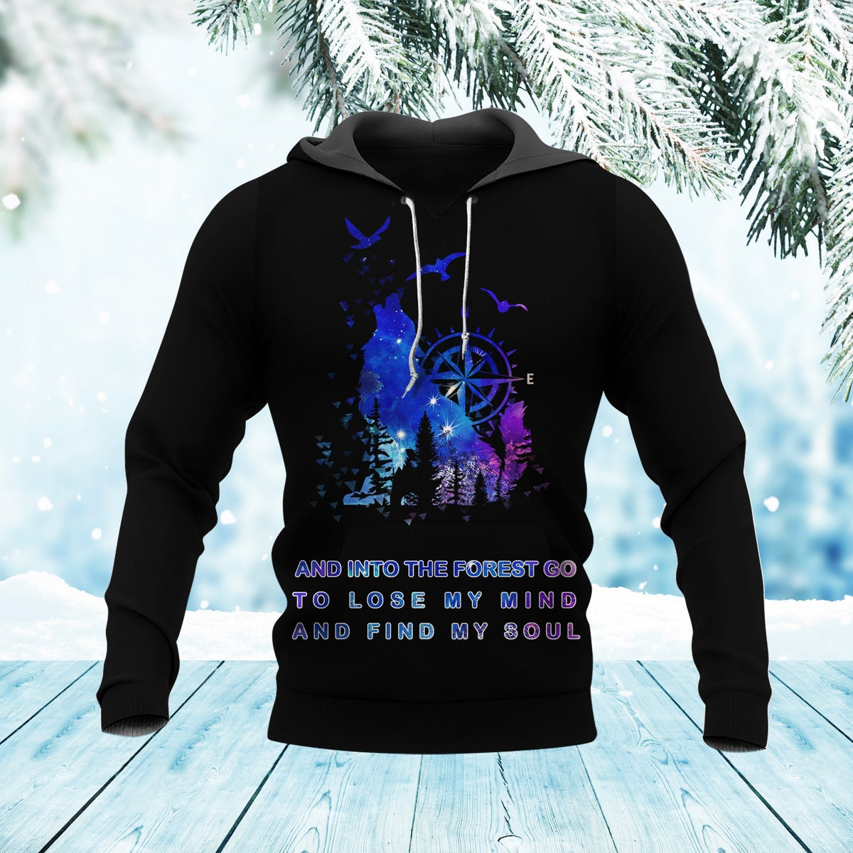 Forest Bear Native American 3D Hoodie LT10 - Wonder Print Shop