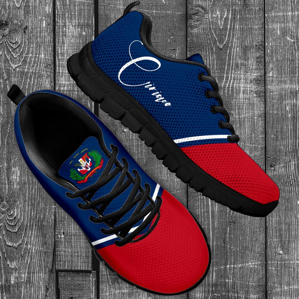 (Custom) Dominican Republic Sneakers Flag Personal Signature - Wonder Print Shop