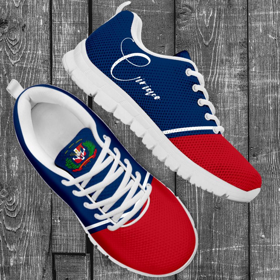 (Custom) Dominican Republic Sneakers Flag Personal Signature - Wonder Print Shop