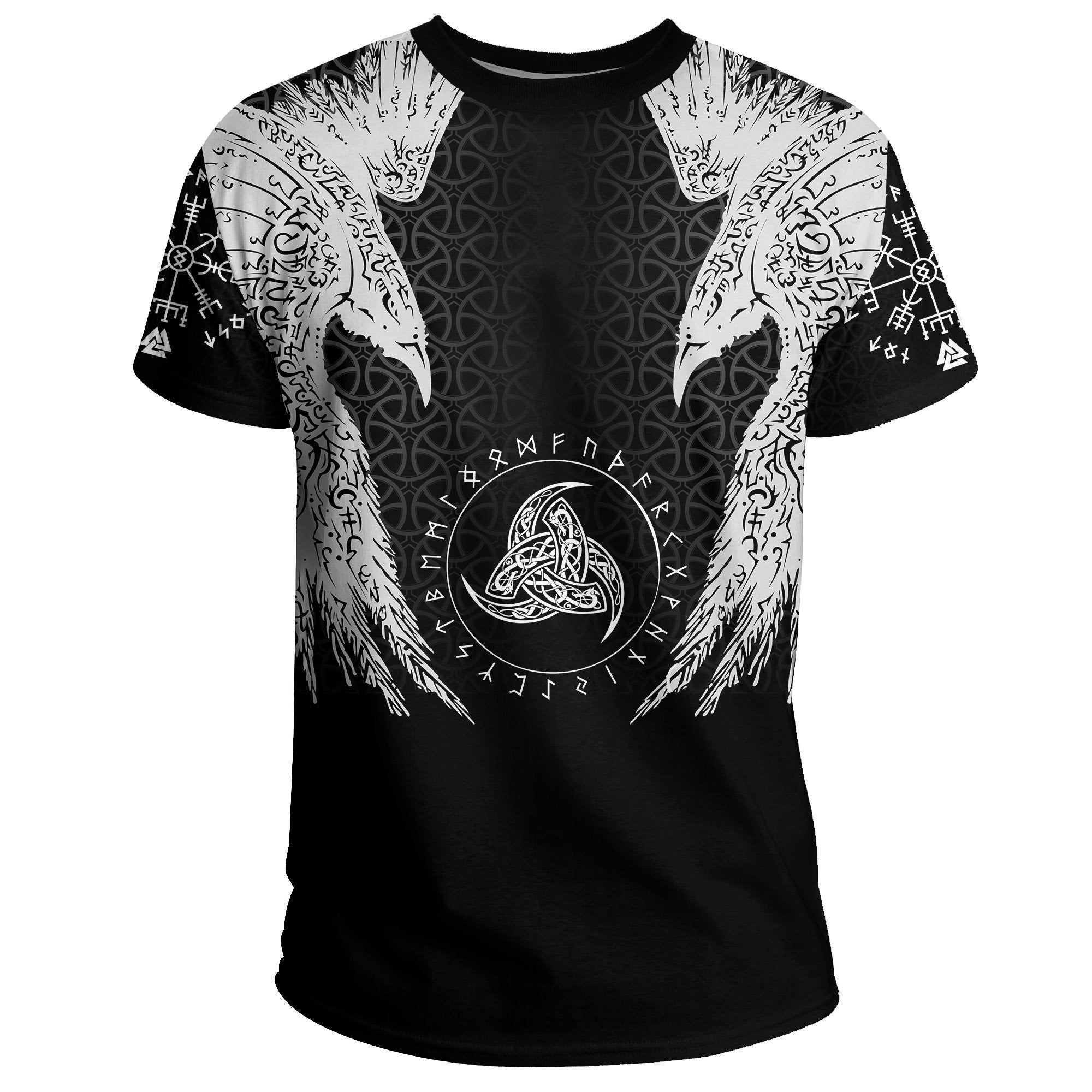 Viking T Shirt, Muninn Tattoo RLT12 - Wonder Print Shop