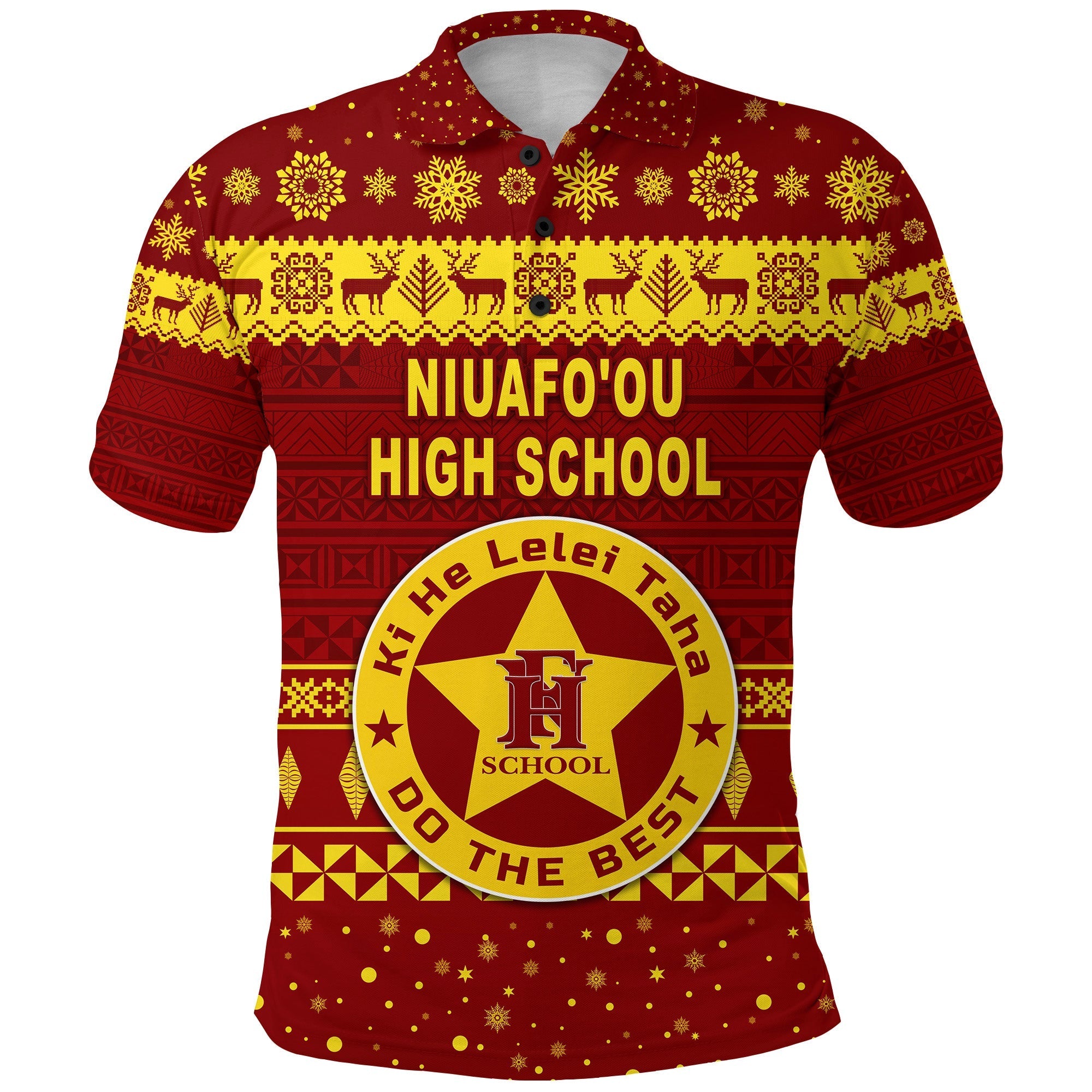 Custom Niuafoou High School Polo Shirt Christmas Simple Style LT8 - Wonder Print Shop